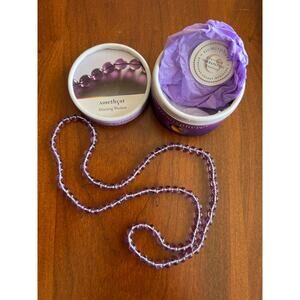 Gemisphere Amethyst Necklace 25” 6mm